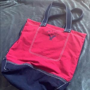 American Eagle Red and Navy Tote Bag